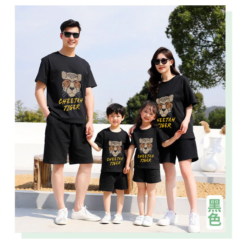 Amspro Baju Kaos Family Kaos Couple Baju Couple Keluarga Kaos Oversized Cheetah