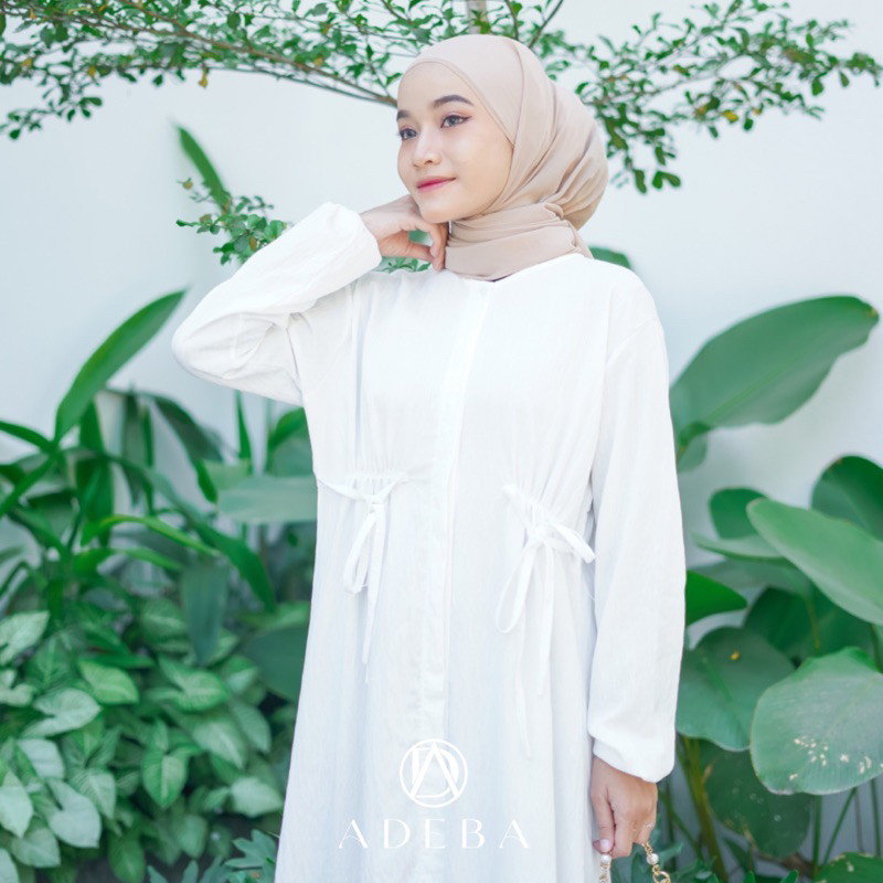 ADEBA - GAMIS PUTIH PAULA PAULINA POLO PREMIUM