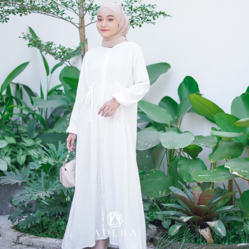 ADEBA - GAMIS PUTIH PAULA PAULINA POLO PREMIUM