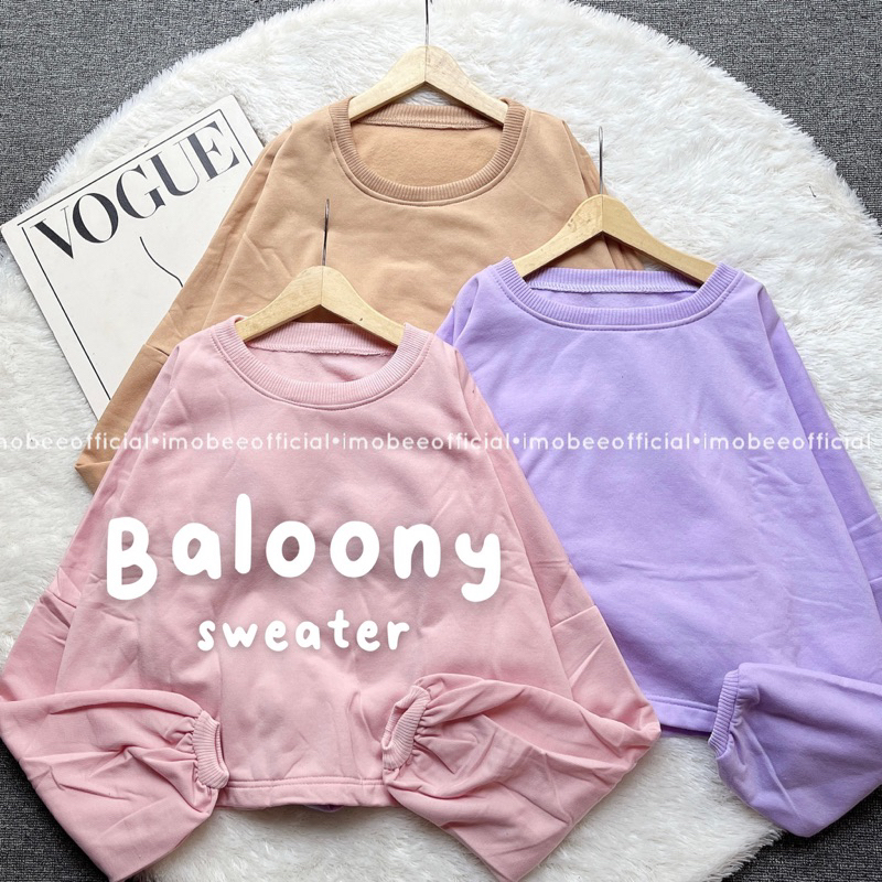 BALOONY SWEATER // BALOON SWEATER // BALOON CROP //OVERSIZE CROP BALOON