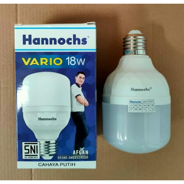 Hannochs Bola Lampu LED BULB 18W Vario Hannochs Kapsul Tabung 18 watt