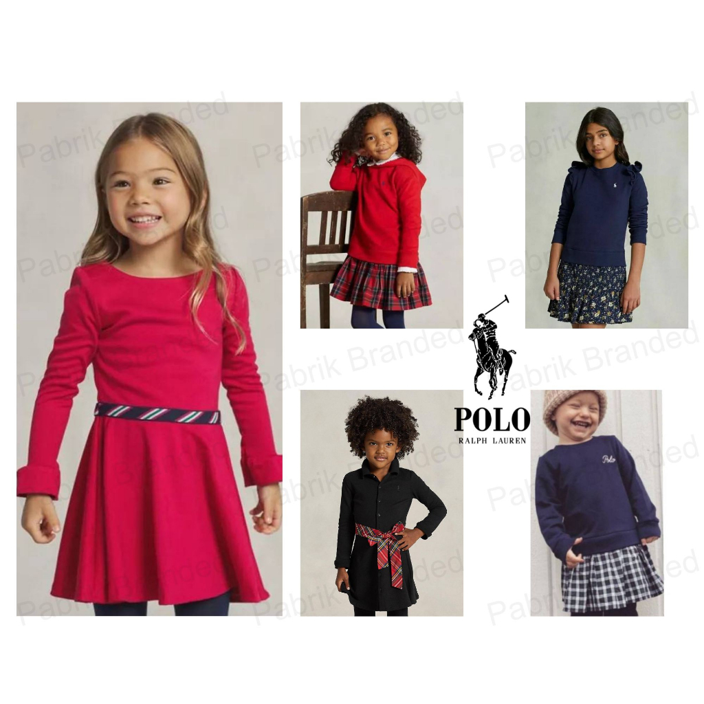 pabrik branded ralph lauren polo dress  2 3 4 5 14 month years bulan tahun baju anak bayi perempuan 