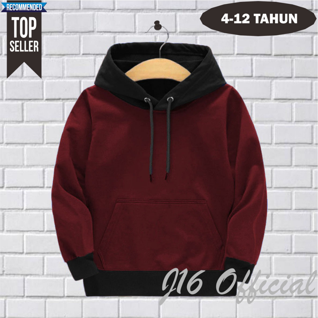 PREMIUM Sweater Hoodie  Anak 3-11 Thn Bahan Tebal Lembut dan Adem