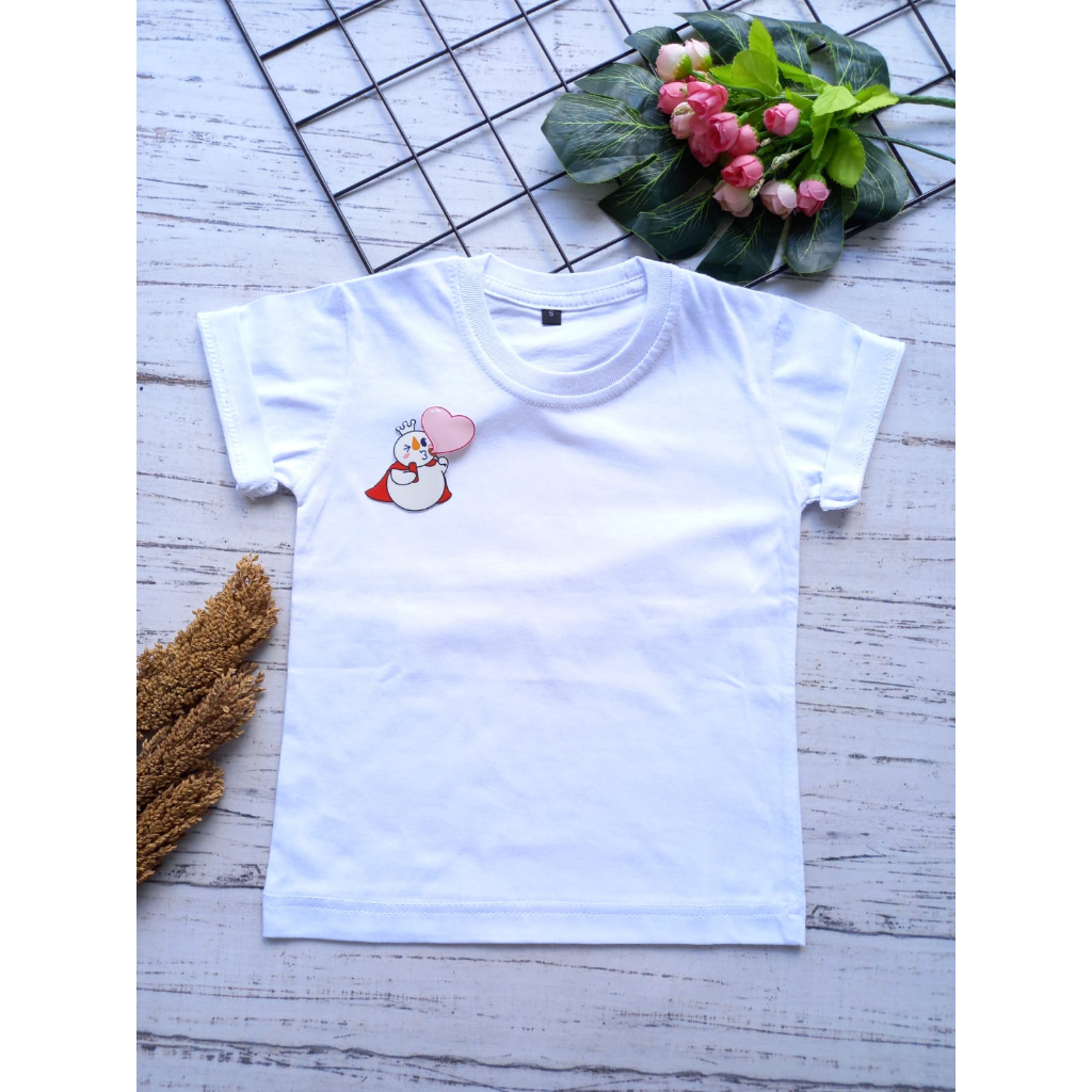 KAOS ANAK PEREMPUAN MOTIF BARBIE 1-8 TAHUN