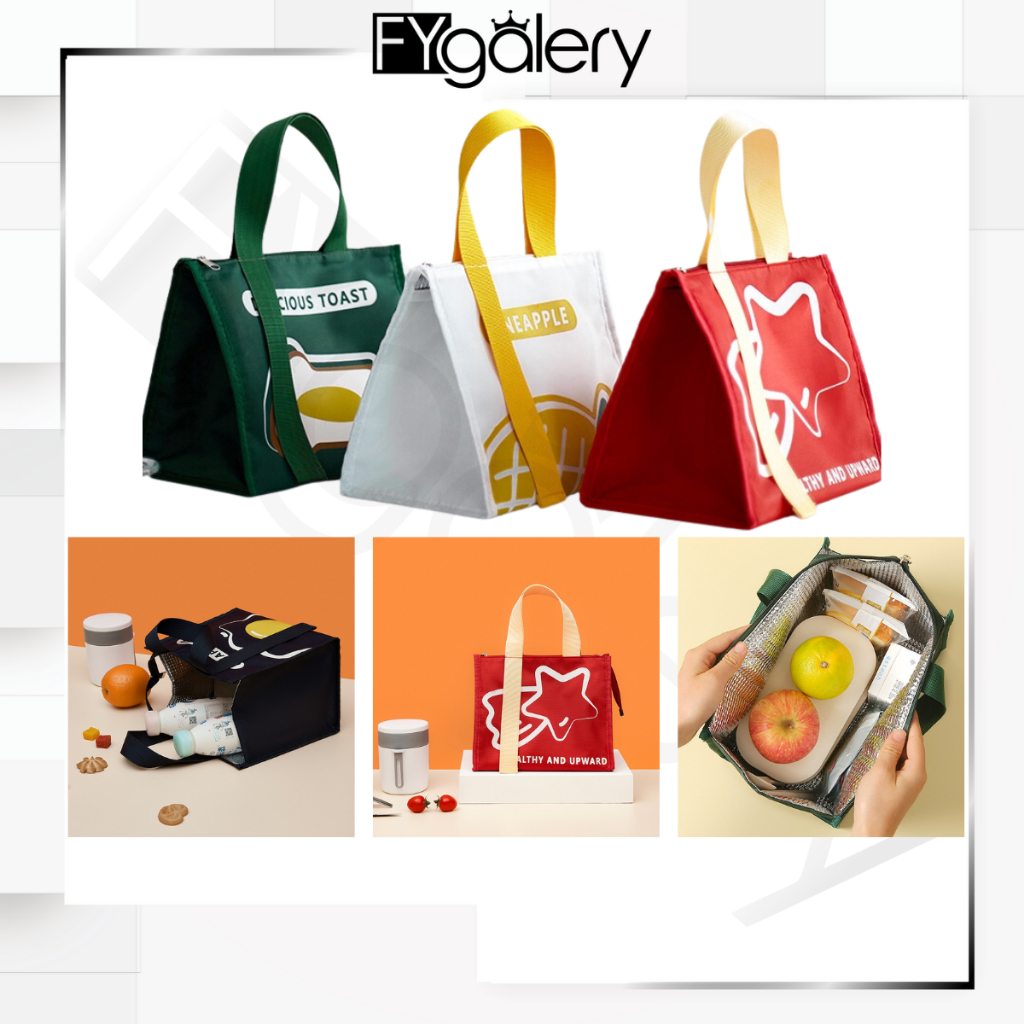 FYGALERY HL0462 Tas Bekal Karakter Lunch Bag Aluminium Foil