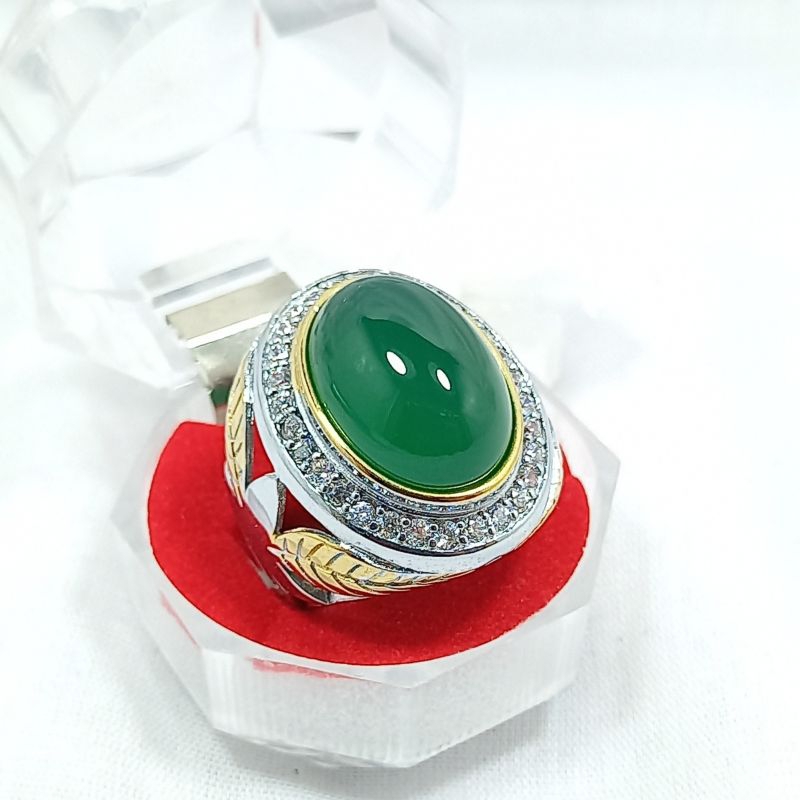 BATU IJO GARUT SIAP PAKAI ASLI NATURAL TOP QUALITY