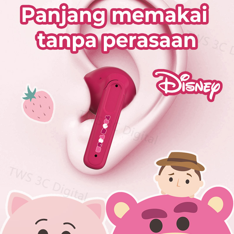 [New Arrival] 100% ORI Disney Headset Bluetooth 5.3 TWS Earphone Dukungan untuk Android/IOS HIFI Musik Dengan Mikrofon