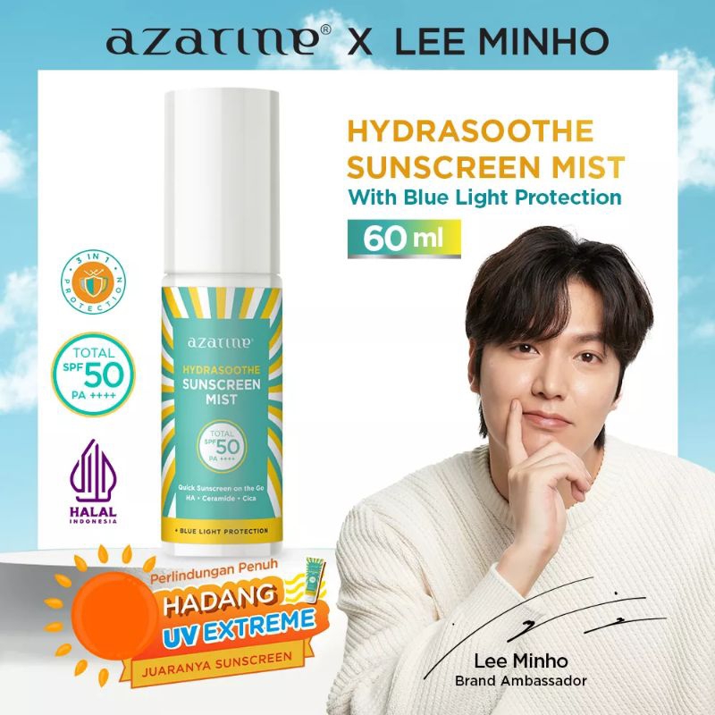 Sunscreen. Sunblock. Sunscreen Mist. Sunscreen Wajah. Sunblock Wajah. Azarine Hydrasoothe Sunscreen 