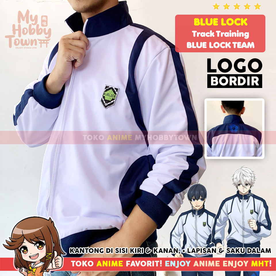 Jaket Tracksuit Trackjacket Cosplay Blue Lock Team Training Isagi Yoichi Bachira Meguru Nagi Seishiro Kunigami Rensuke Hyoma Chigiri