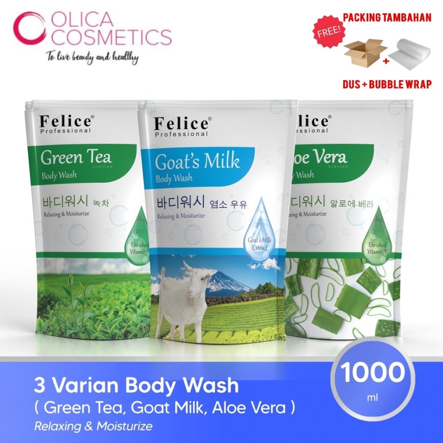 Felice Body Wash / Sabun Mandi Cair 1000ml ORIGINAL