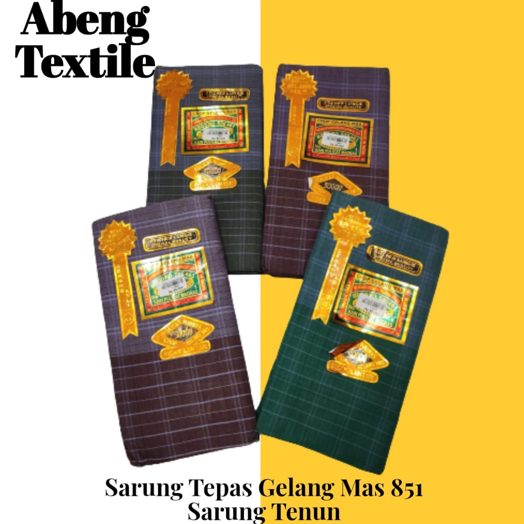 Sarung Tepas Gelang Mas 851 Sarung Tenun