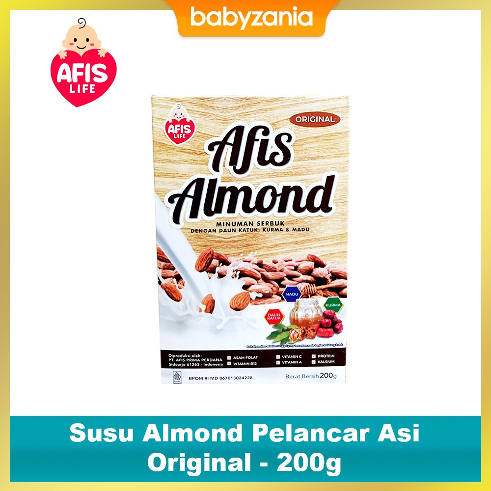 Afis Life Susu Almond Pelancar Asi 200gr - Original