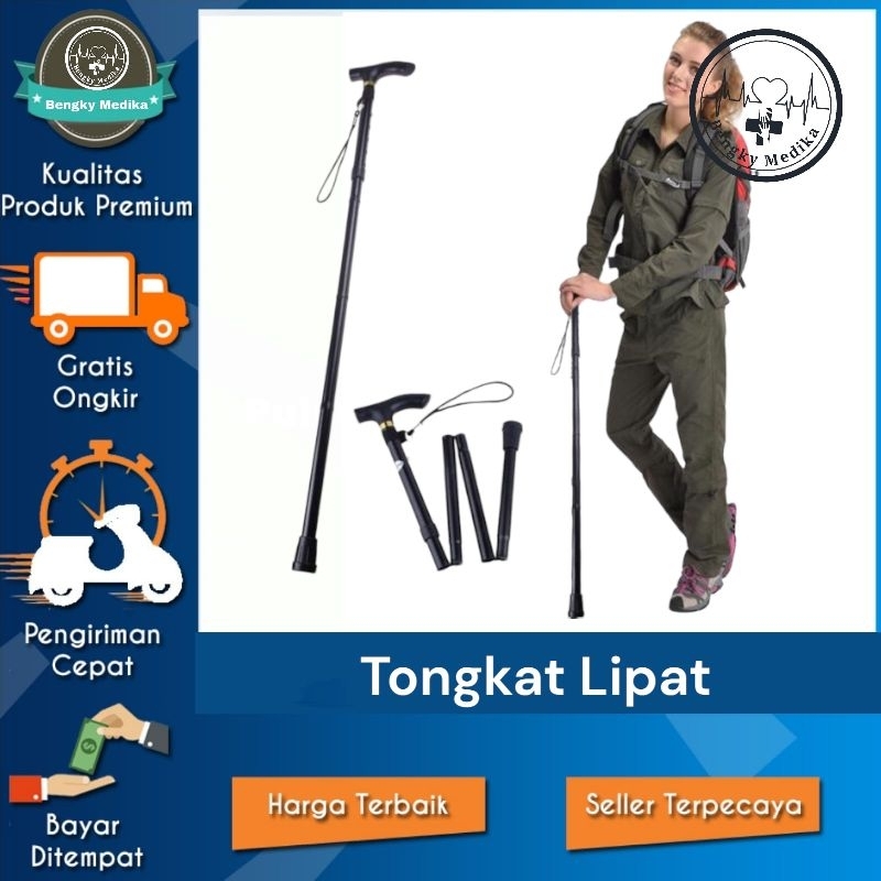 Tongkat Lipat  Tongkat Lipat Praktis Tongkat Lipat Orang Tua