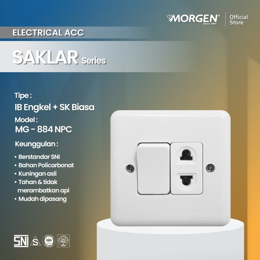 Saklar Stop Kontak Morgen B Series MG 881 882 883 884 885 886 887 888 npc super murah