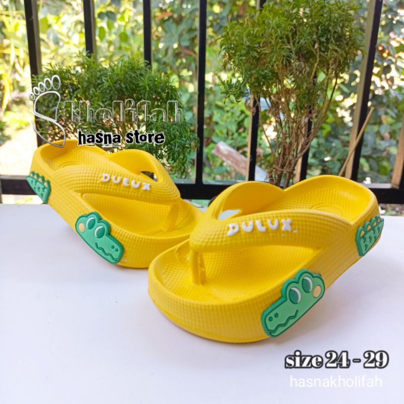 Sandal anak laki-laki karakter buaya darat size 24-29 Dulux 510D-by series