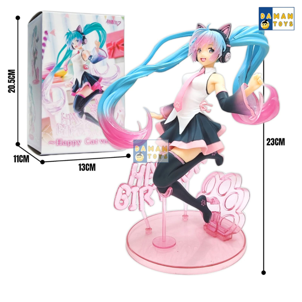 Figure Hatsune Miku  Happy Cat Birthday 2021 Vocaloid Anime Pajangan