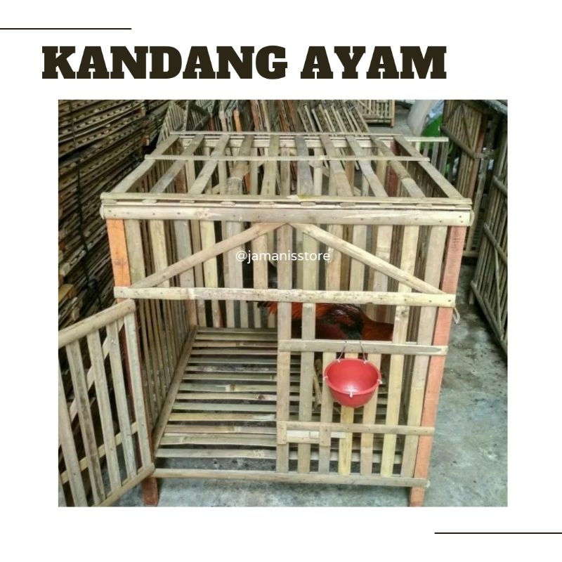 Kandang Ayam  Bambu  Rakit