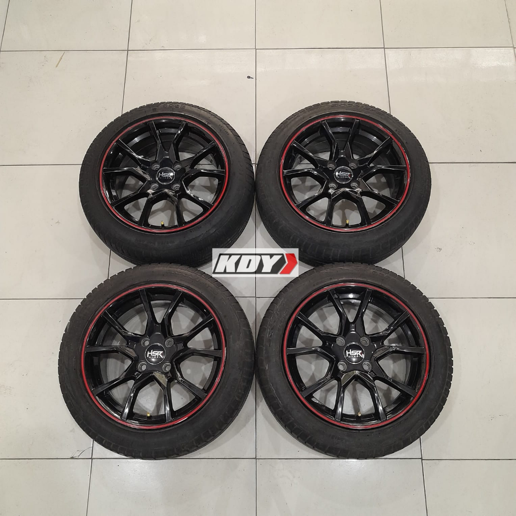 pelek mobil racing Bekas Copotan Mobil Murah HSR MISATO Ring 15 + Ba 195 50 R15