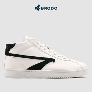 BRODO - Sneakers Corte Mid White Black WS