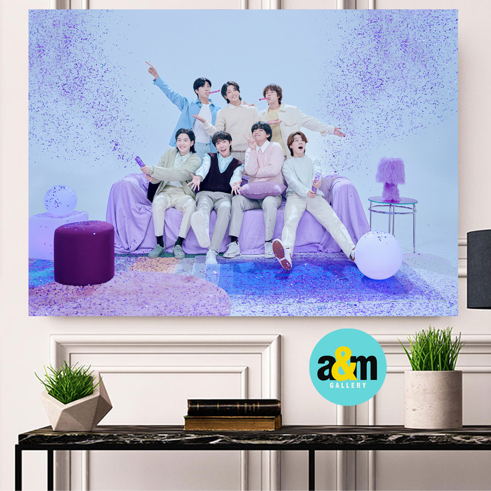 Poster Kayu BTS Anniversary 10th Festa 2023 I Hiasan Dinding Dekorasi Kamar I Poster Kayu K-POP Dekorasi Kamar - A&amp;M