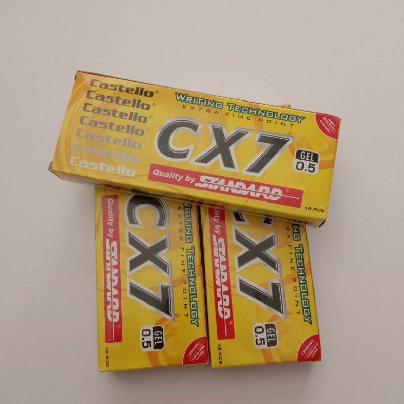 

Pulpen Standard Castello CX7 0,5mm, 1pak Isi 12pcs