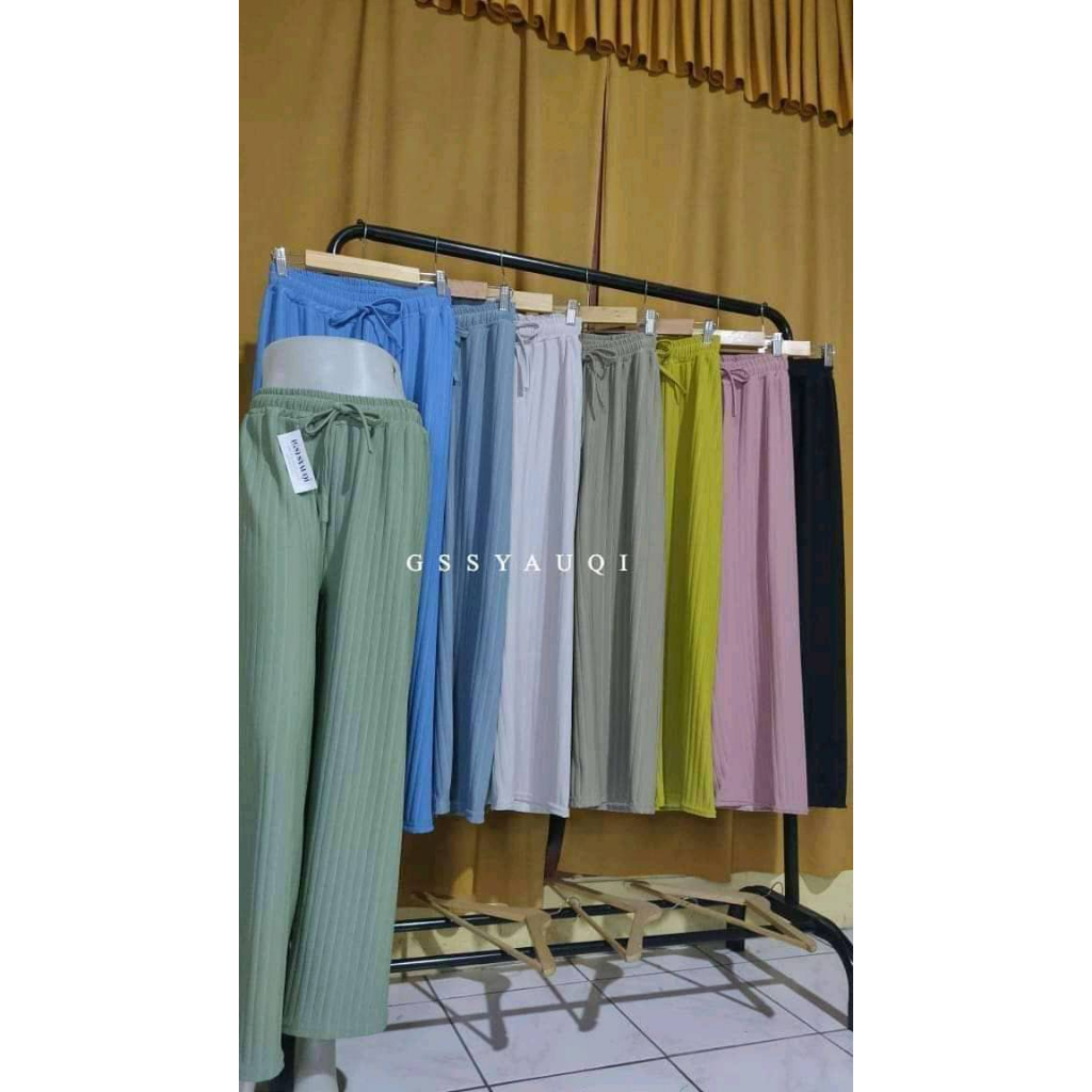 CELANA KULOT KNIT TALI SERUT JUMBO! HIGHWAIST / KULOT KNIT HORNET TALI SERUT KULOT KNIT HORNET PREMIUM TEBAL / CELANA KULOT KNIT HORNET MINIMALIS BY ROBY COLLECTION