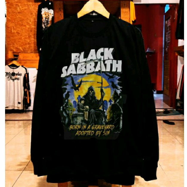 KAOS PANJANG BAND BLACK SABBATH METAL ORIGINAL DISTRO - KAOS PANJANG PRIA METAL BAND LUAR ORIGINAL D