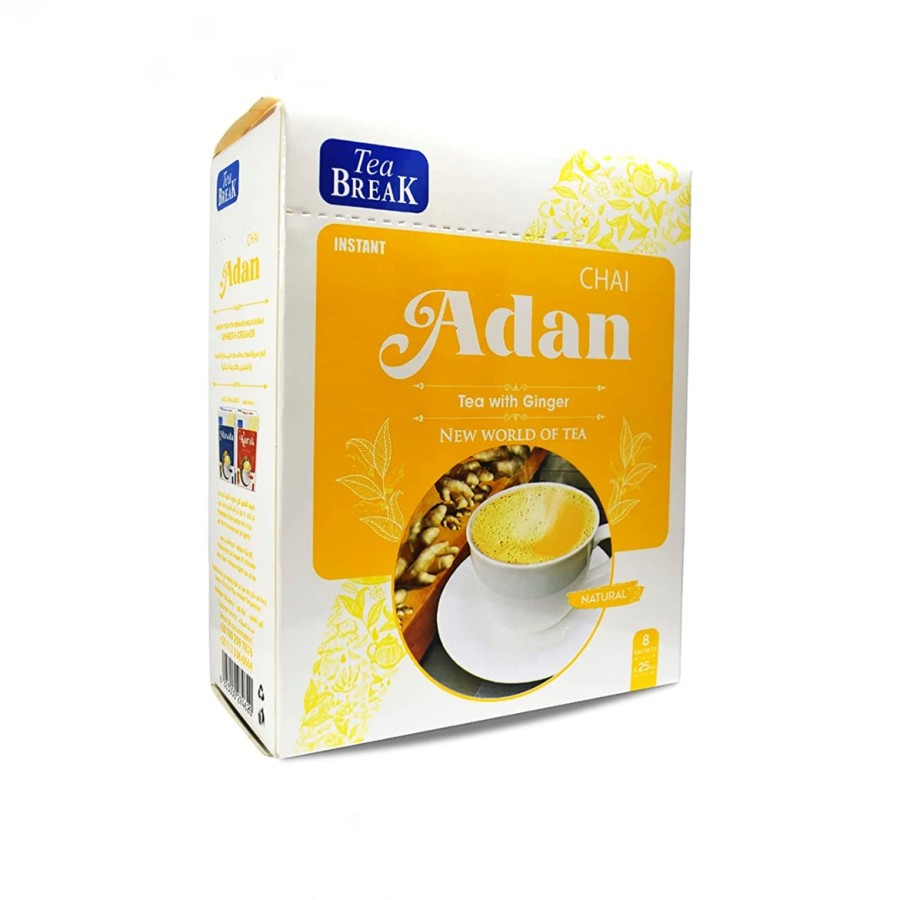 

Chai Adan With Ginger | Teh Jahe | Teh Adeni | Tea Break isi 8 Sachets 250 g