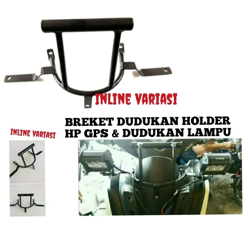 Breket serpo gps n max/breket holder + kedudukan lampu tembak
