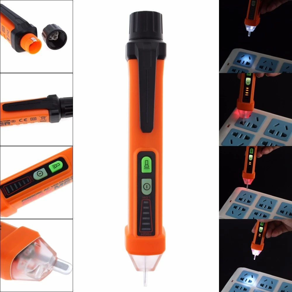 PEAKMETER PM8908C - Non-Contact AC Voltage Detector Test Pen