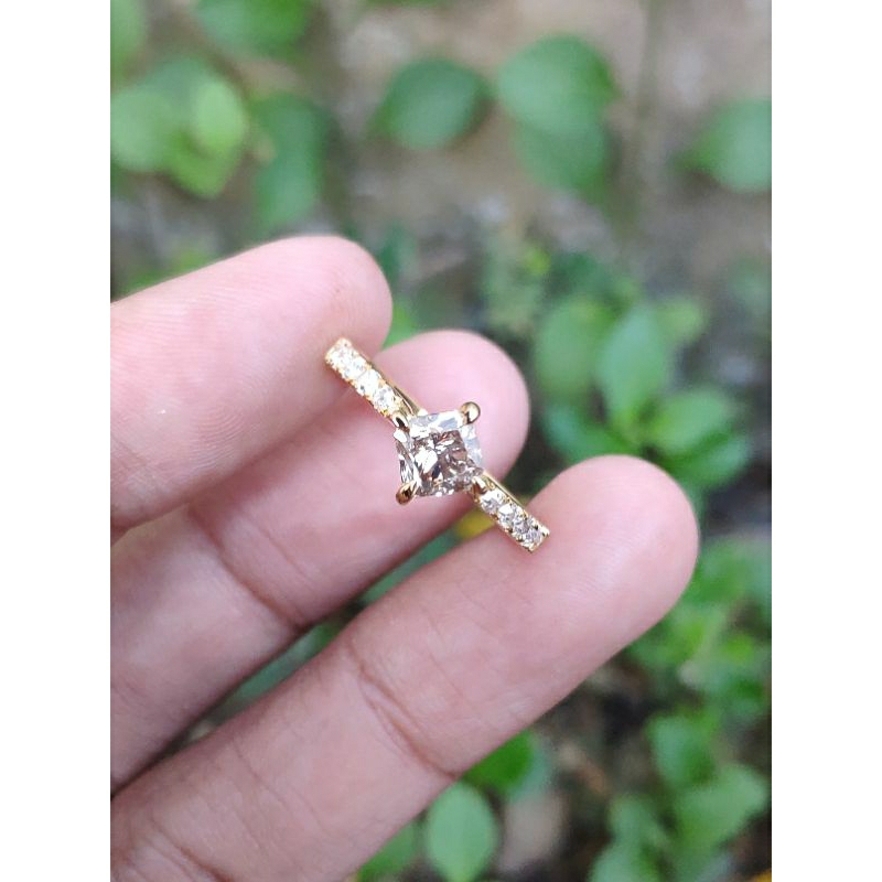 cincin kawin cincin nikah cincin tunangan full berlian motif solitaire