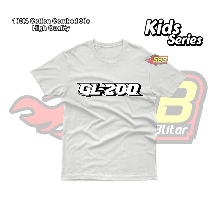 Baju Kaos Anak GL200 Racing Katun Combed Sound Balap Blitar