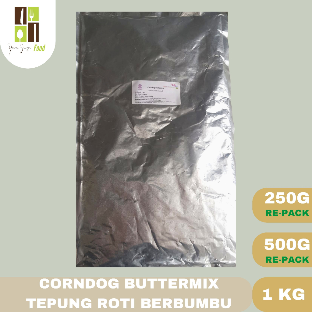 Tepung Corndog / Corndog Buttermix /Tepung Roti Berbumbu 1Kg