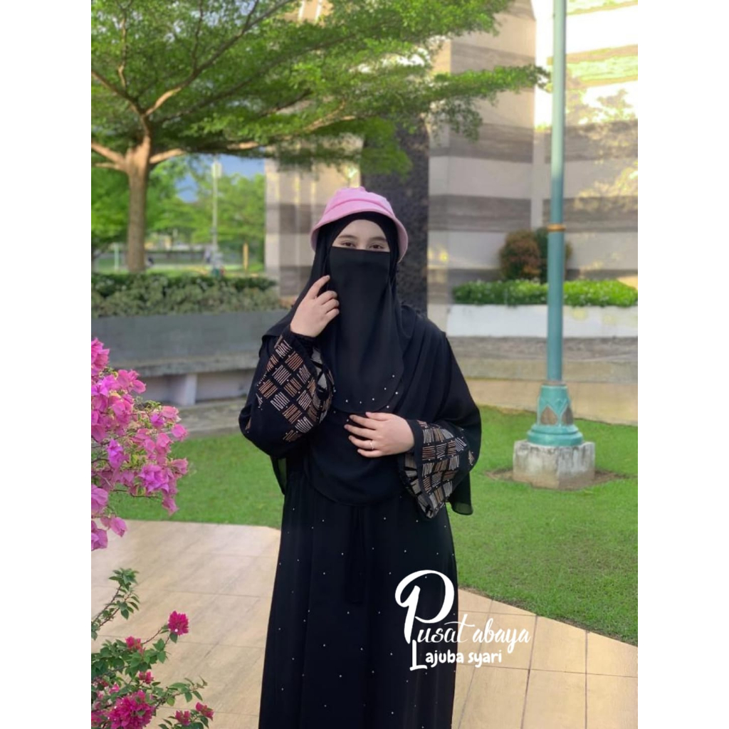 Gamis terbaru dan kekinian - abaya arab Saudi - jubah jumbo - busana muslimah - dress dubai bordir