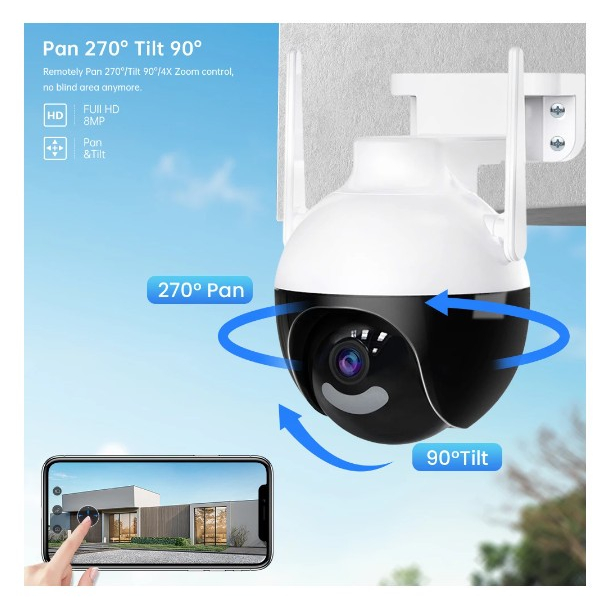 Camera CCTV H1 Outdoor 1080P-8MP - H1 WIRELESS V380PRO/V380