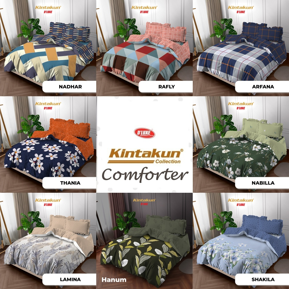 Kintakun Dluxe - COMFORTER (Bed Cover ONLY) (180x200) Terlaris pilihan