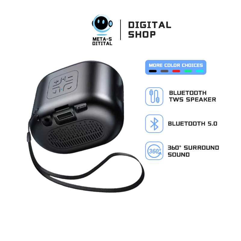 Speaker Bluetooth 5.0 Portable Ultra Bass TWS Mini Bluetooth Sounder/Phone Sound Box/FM Phone Answer USB AUX Micro SD Card Speaker