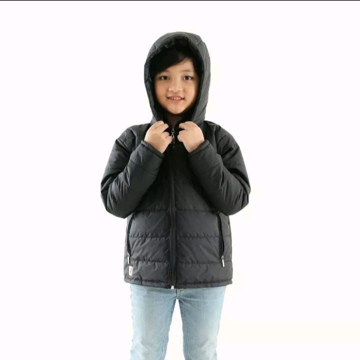 Jaket Kembung Anak Musim Dingin Bahan Prasut Despo Metalik