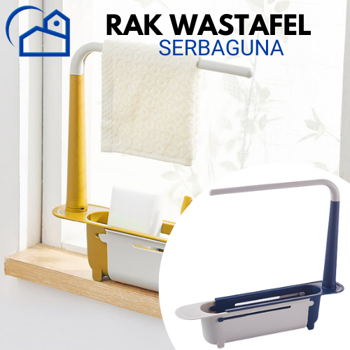 Rak Wastafel Dapur Tempat Penyimpanan Spon Kain Lap Sink Flexible / Rak Wastafel Serbaguna / Rak Gantung Wastafel Penyimpanan Spons Cuci Piring Sabun Rak Pengering Drain Rack 30059