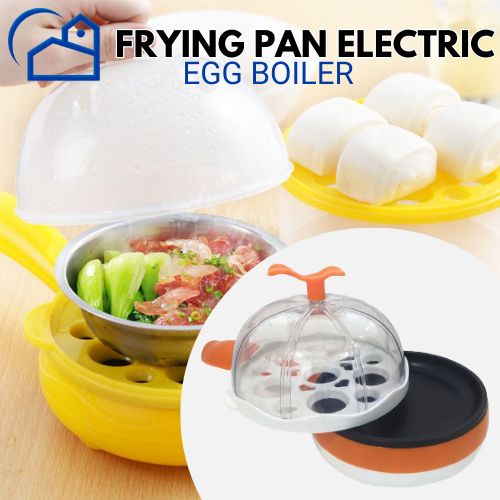 Panci listrik Travel /Teko mug Elektrik / heating steamer / Cooking Pot Electric Multifungsion / 2in1 Wajan Frying Pan Mini Elektrik Pengukus Perebus Telur / Wajan Penggorengan Mini Teflon