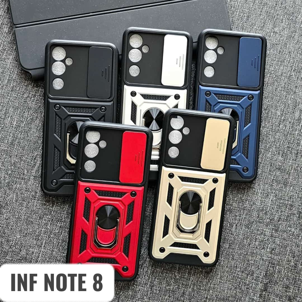 Kickstand Ring Case Infinix S5 / Hot 10S / Note 8 / Note 10 / Note 10 Pro / Hot 10 Play Hardcase Thunder