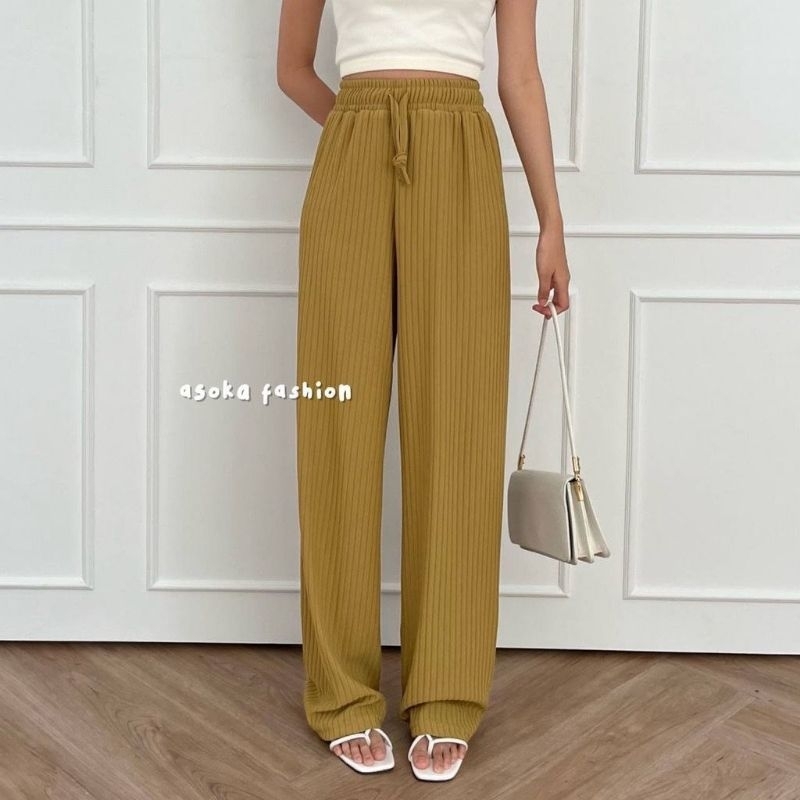 KULOT LYRA PANTS KNIT PREMIUM HORNET IMPORT STANDAR - JUMBO