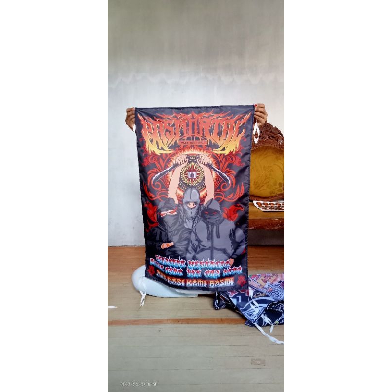 Bendera printing PASMORTAL ready stok