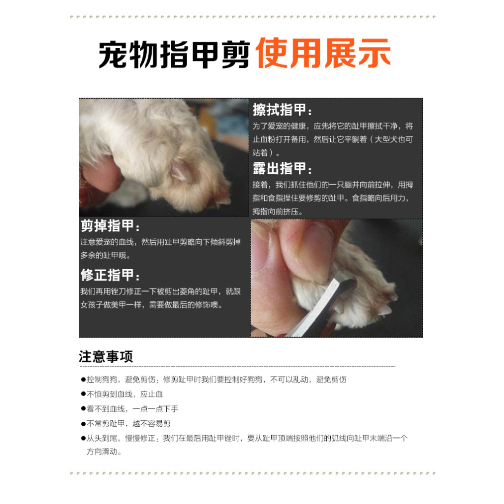 Gunting Kuku Anjing Kucing Kikir kuku Hewan GUKUP1 / Pet Nail Scissors Clippers File Grooming Tools