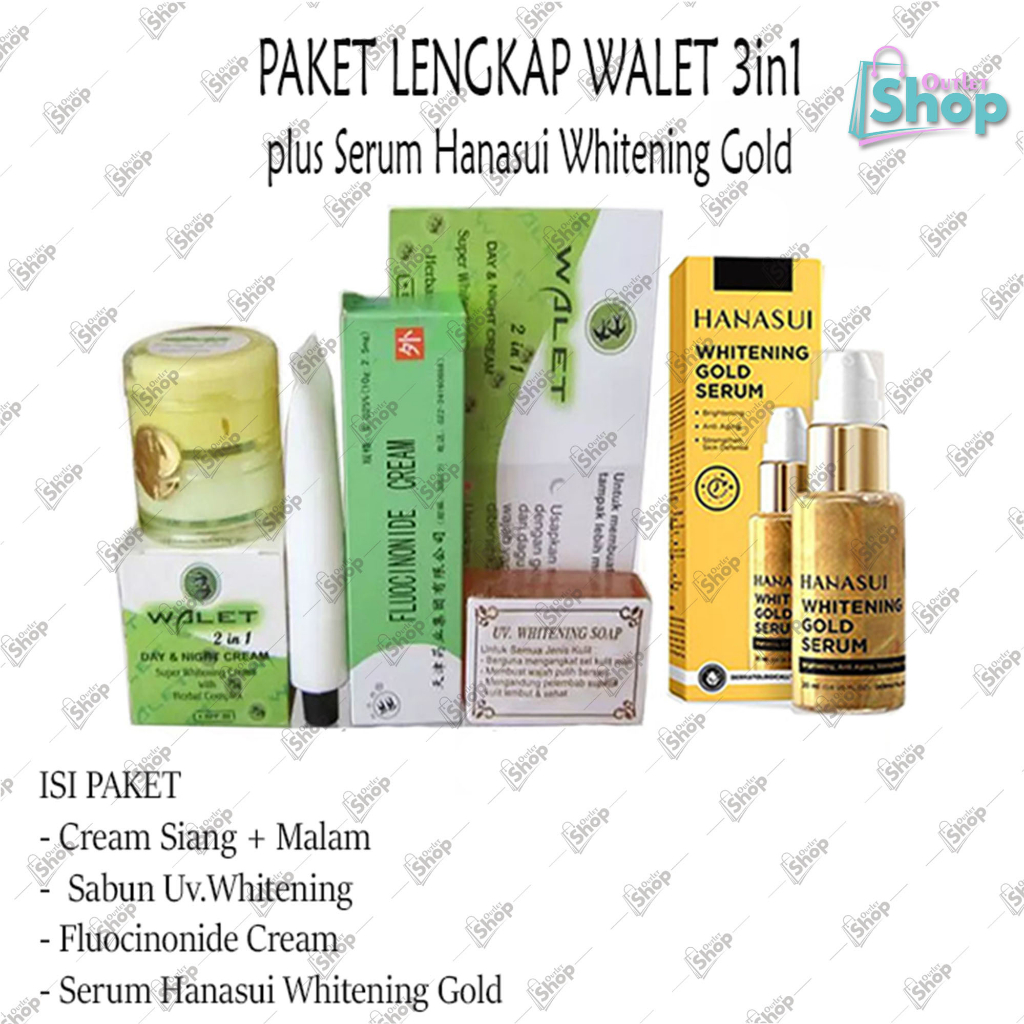 Paket Lengkap Walet 4in1 - Cream Walet Susun Day & Night + Sabun Walet Hijau Dhilisa + Salep Anti Ir