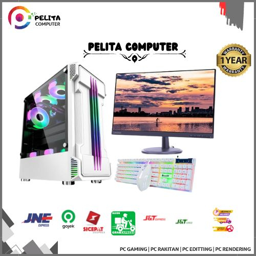 Pc intel core i3 6100 gen 6 ddr4 8gb ssd 128gb fulset rakitan computer komputer murah kantor office sekolah