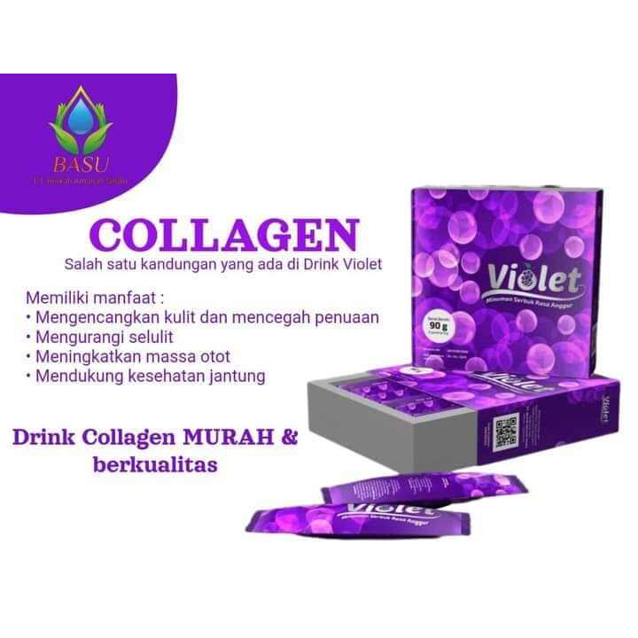 COLLAGEN DRINK VIOLET/PEMUTIH BADAN 100% ORI