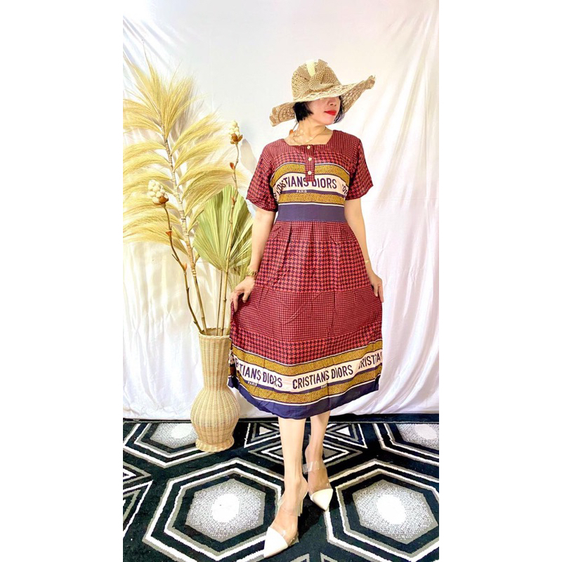 Dress Kamila daster kekinian bahan rayon premium