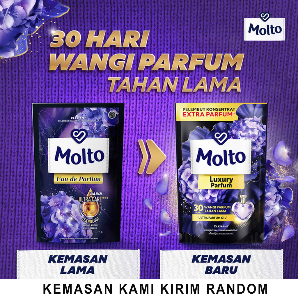 Eau de parfum *Molto * Elegant * Pelembut dan Pewangi 650ml