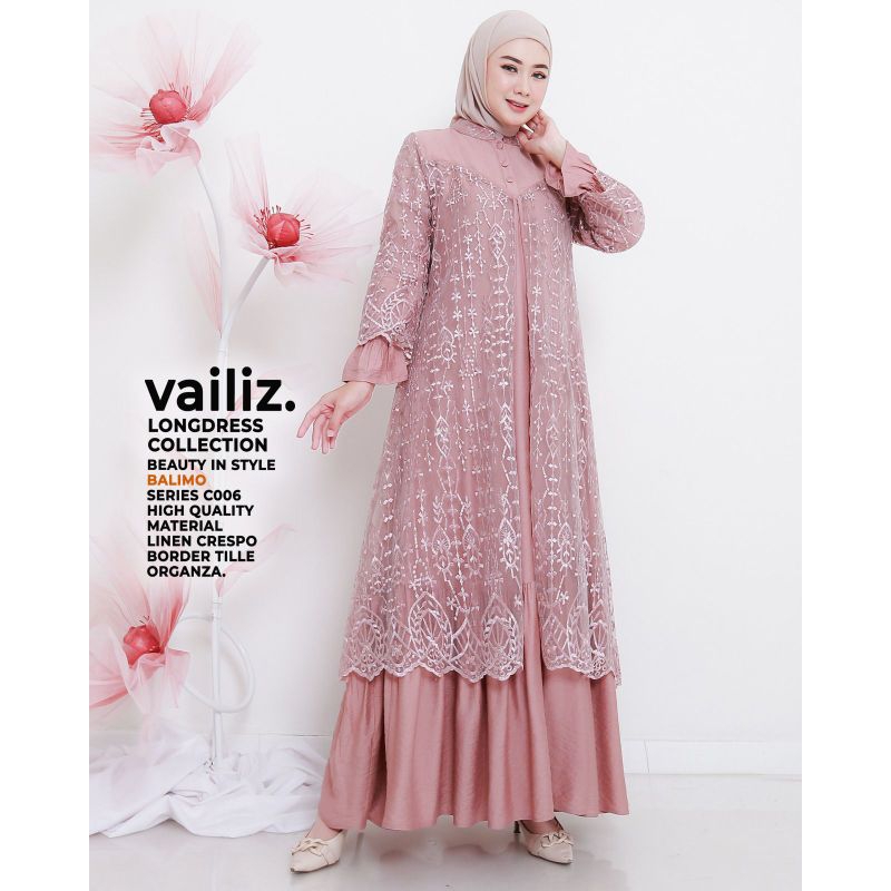 Gamis Wanita Terbaru Vailizz long Dress by Balimo